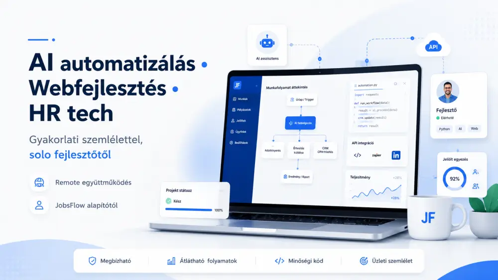 Webfejlesztés, AI automatizálás és digitális rendszerek – gyakorlati tapasztalattal — 1. kép